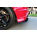 Накладки сплиттеры боковые на задний бампер на Honda Civic VIII Type R